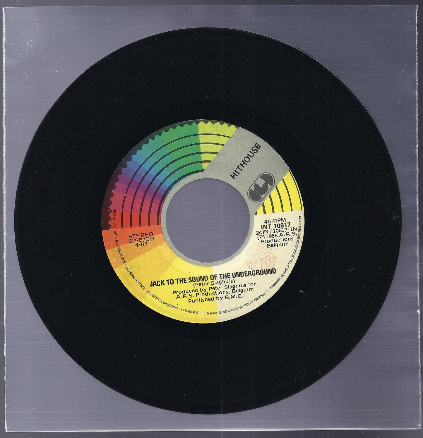 JACK TO THE SOUND OF THE UNDERGROUND   vocal - samples + instrum. == HITHOUSE