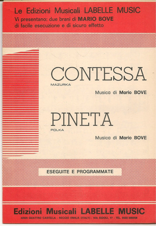CONTESSA. mazurka - PINETA. polka -SPARTITO-SHEET MUSIC