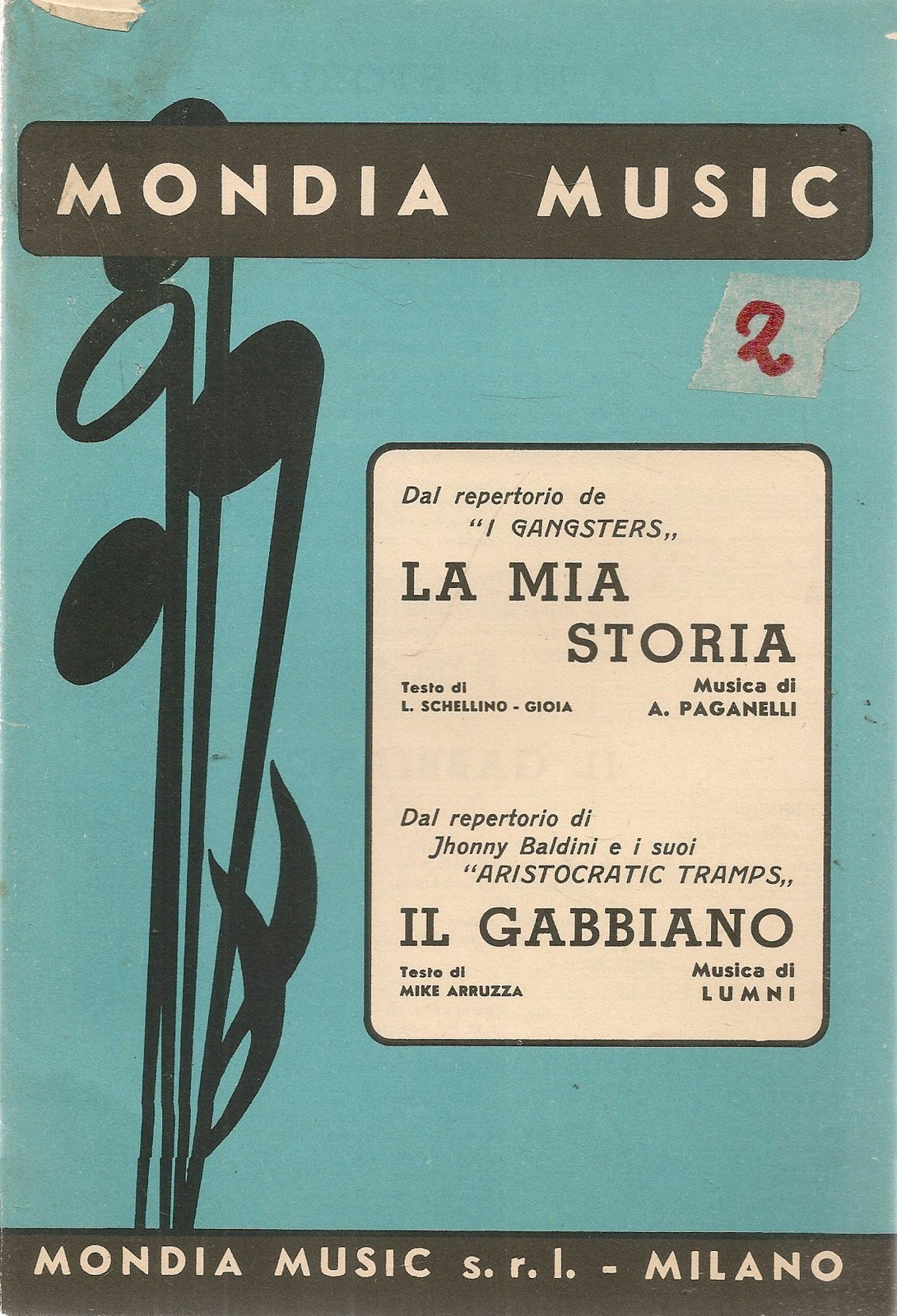 LA MIA STORIA - IL GABBIANO - SPARTITO-SHEET MUSIC