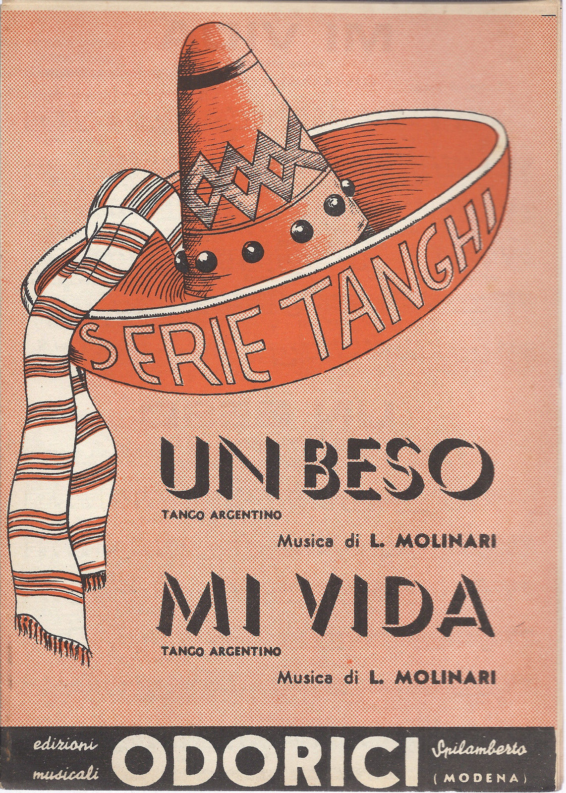 UN BESO - MI VIDA   L. Molinari # SPARTITO - Tango Argentino - Edizioni Odorici