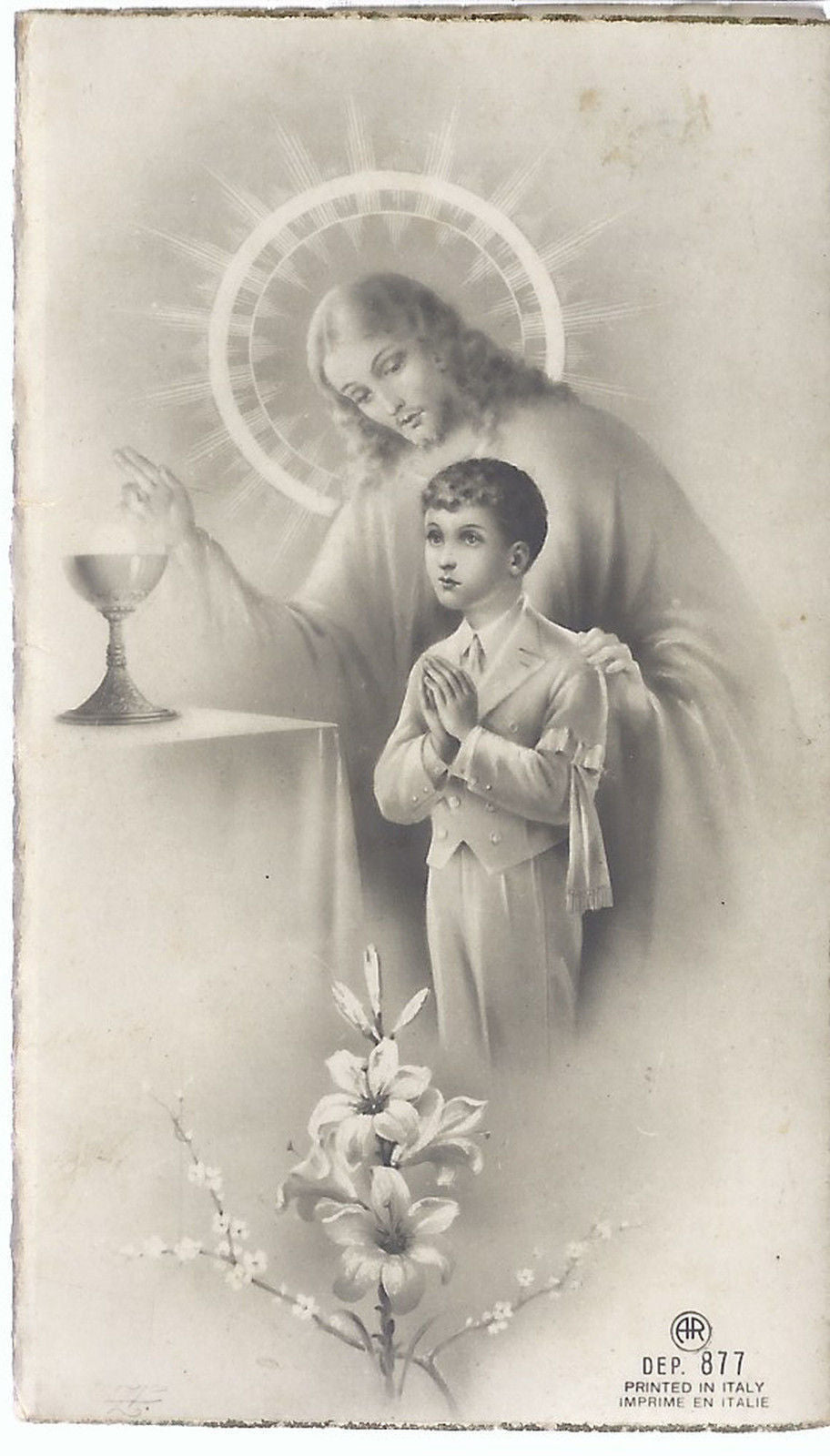 SANTINO - GESU' - PRIMA COMUNIONE - 1946 - AS011-141