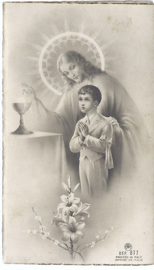 SANTINO - GESU' - PRIMA COMUNIONE - 1946 - AS011-141
