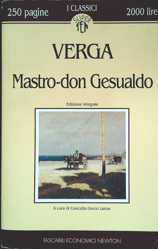 MASTRO DON GESUALDO - GIOVANNI VERGA - NEWTON 1994 - OUTLET DEL LIBRO