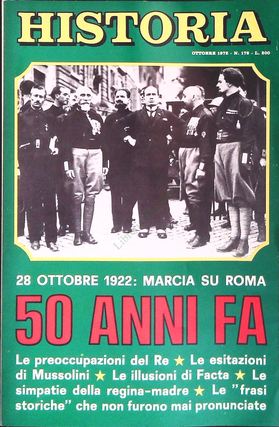 HISTORIA N. 178 - OTTOBRE 1972 - MARCIA SU ROMA