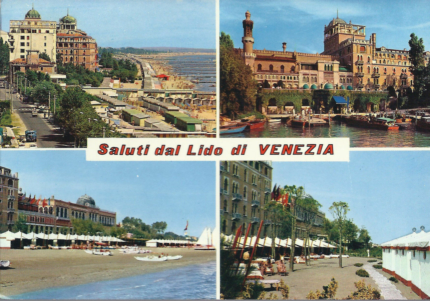 LIDO DI VENEZIA - HOTEL EXCELSIOR - 4 VEDUTE - V1973