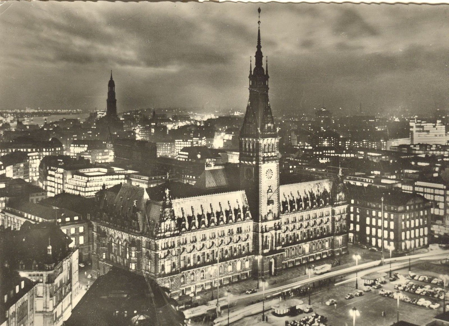 AMBURGO/HAMBURG - RATHAUS - NOTTURNO - NV/NG