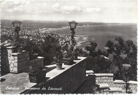 CATTOLICA - PANORAMA DA EDEN ROCK - V 1956 - FG - Ediz. L&ap