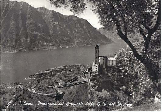 LAGO DI COMO - PANORAMA DAL SANTUARIO DELLA B. V. DEL SOCCOR