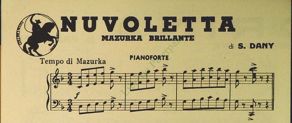NUVOLETTA.mazurka - VITTORINA.valzer - SPARTITO-SHEET MUSIC