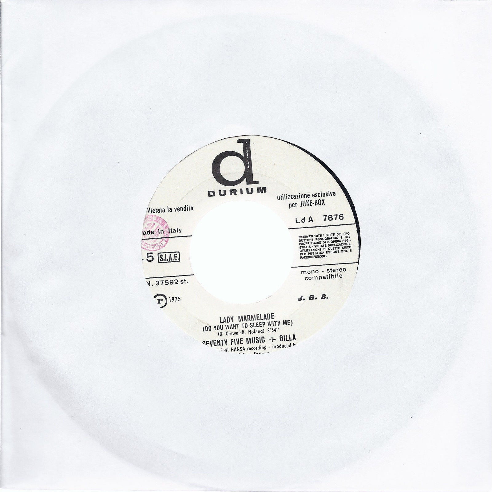 LADY MARMELADE # SEVENTY FIVE MUSIC+GILLA - DANCE THE KUNG FU # CARL DOUGLAS -JB