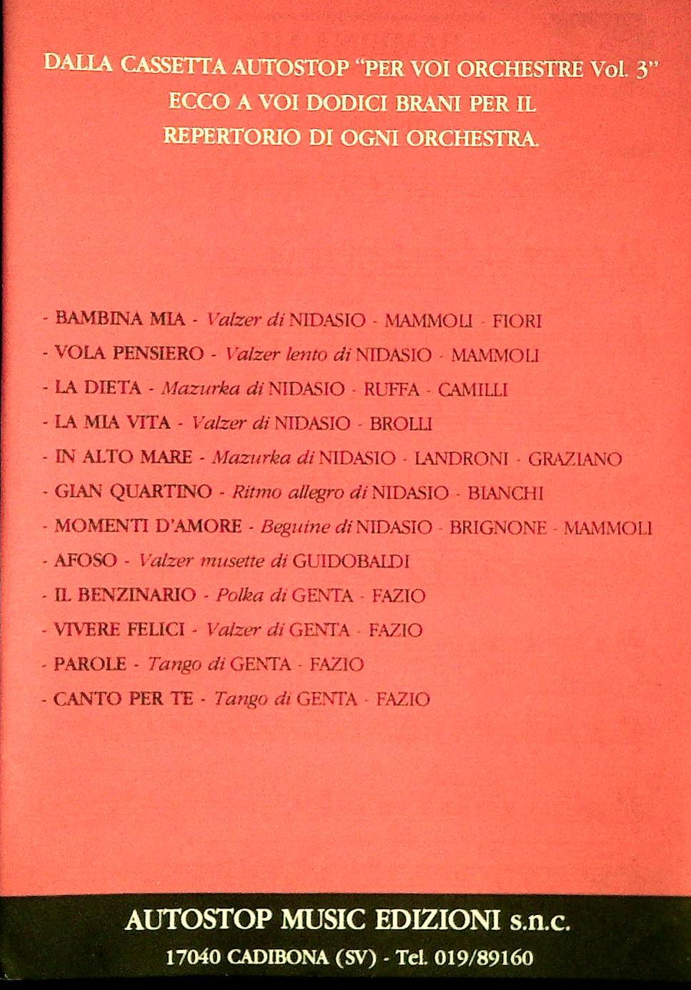 PER VOI ORCHESTRE N. 3 - 12 BRANI - SPARTITO-SHEET MUSIC