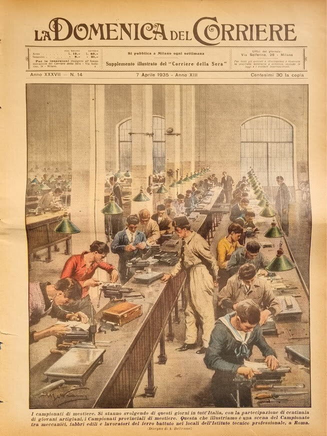 LA DOMENICA DEL CORRIERE APRILE 1935 - ILL. A. BELTRAME