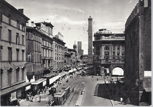 BOLOGNA - VIA RIZZOLI - V 1956 - FG - TRAM