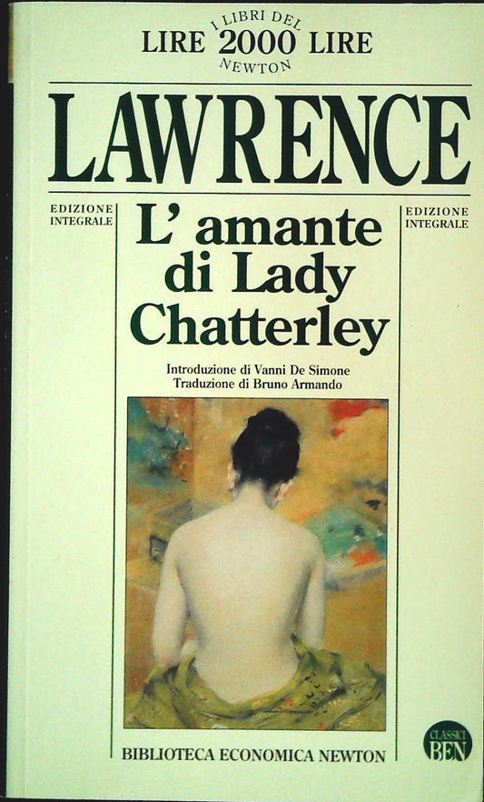L'AMANTE DI LADY CHATTERLEY - D.H. LAWRENCE - NEWTON 1994 - OUTLET DEL LIBRO