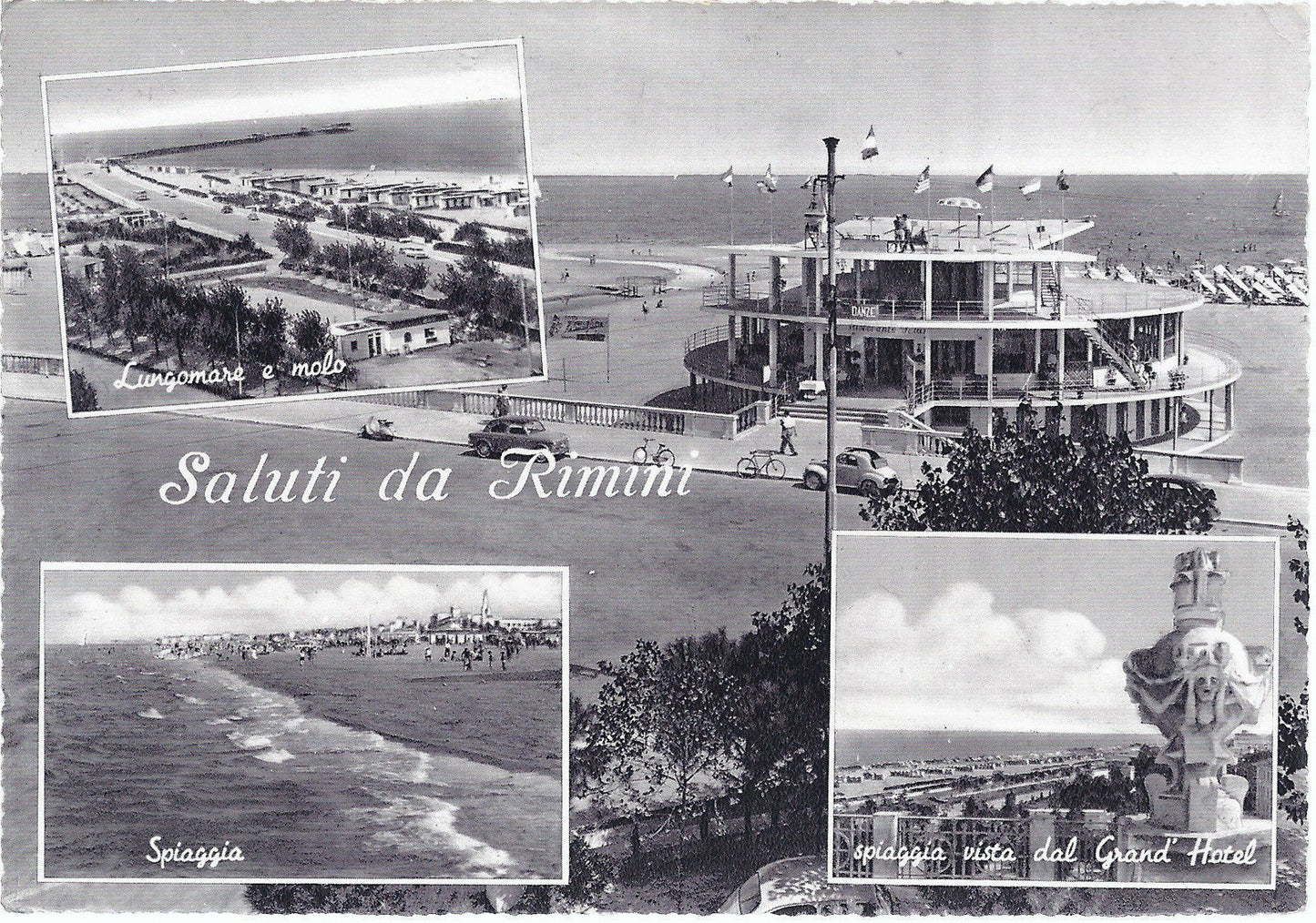 RIMINI - SALUTI - 4 VEDUTE - VSD - FG