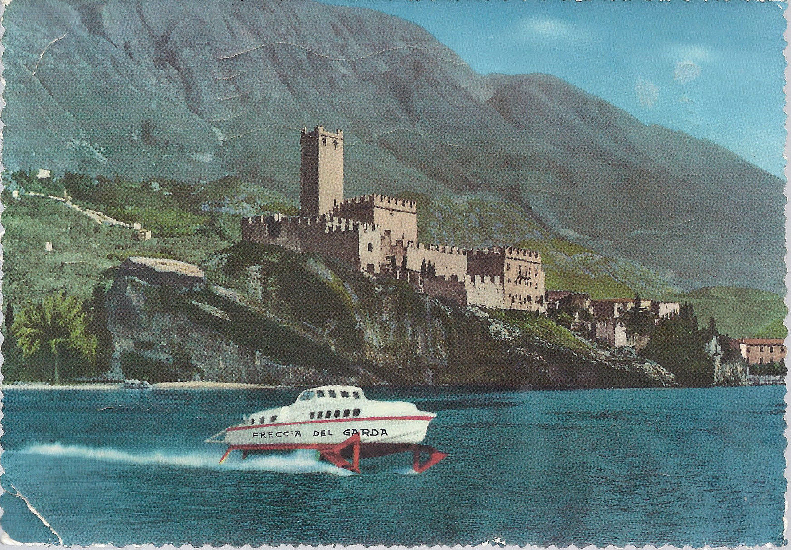 MALCESINE - IL CASTELLO - ALISCAFO - V 1961 - FG