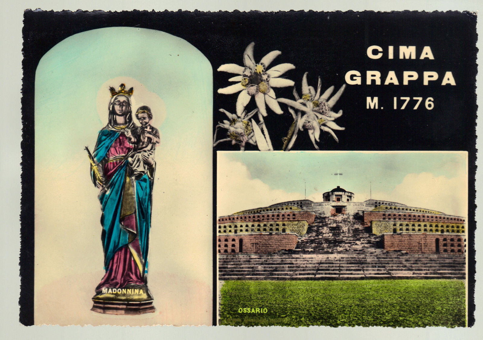CIMA GRAPPA - MADONNINA E  OSSARIO - NV - ACQUERELLATA