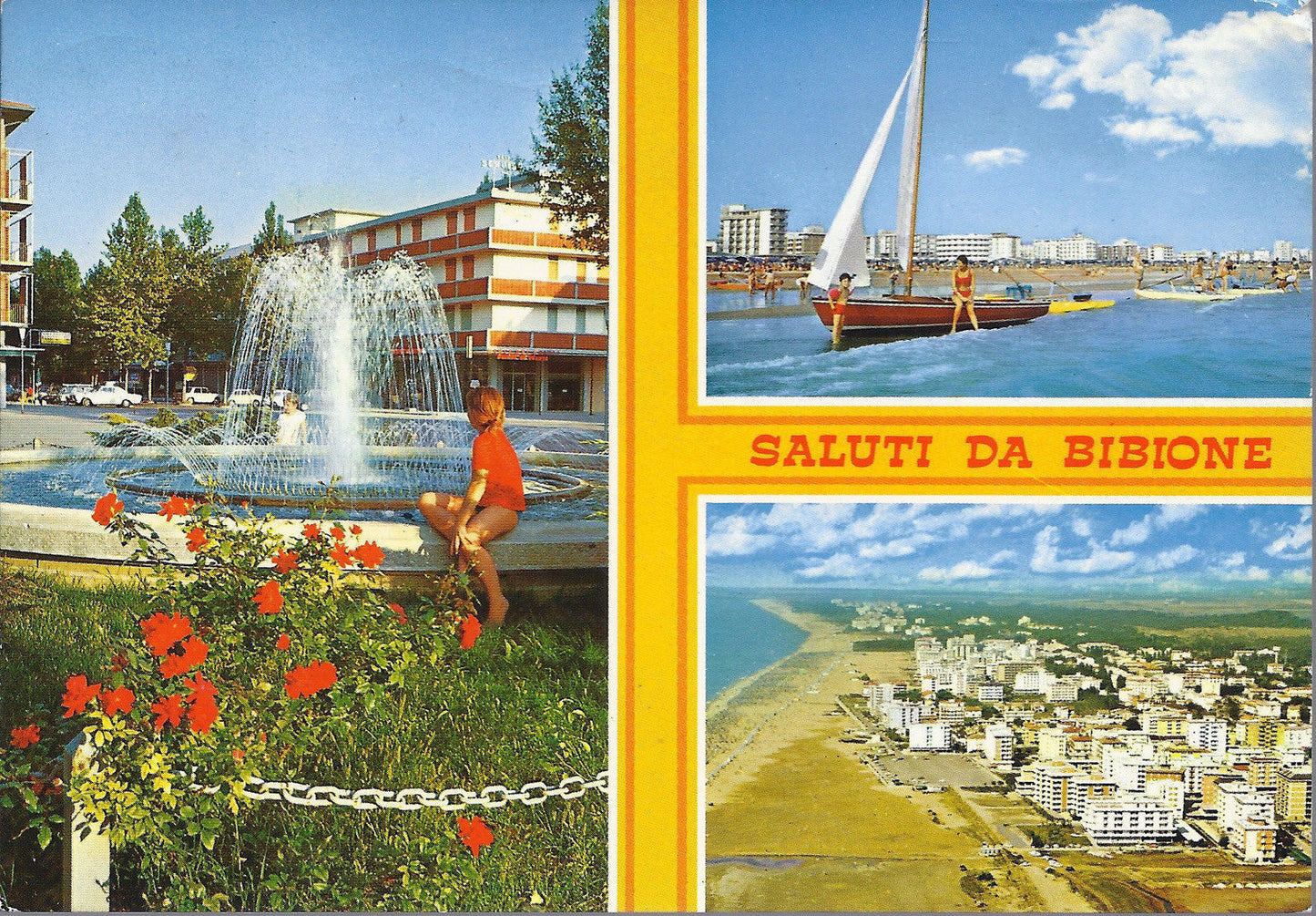BIBIONE SPIAGGIA - LA FONTANA - VEDUTA DAL MARE - PANORAMA A