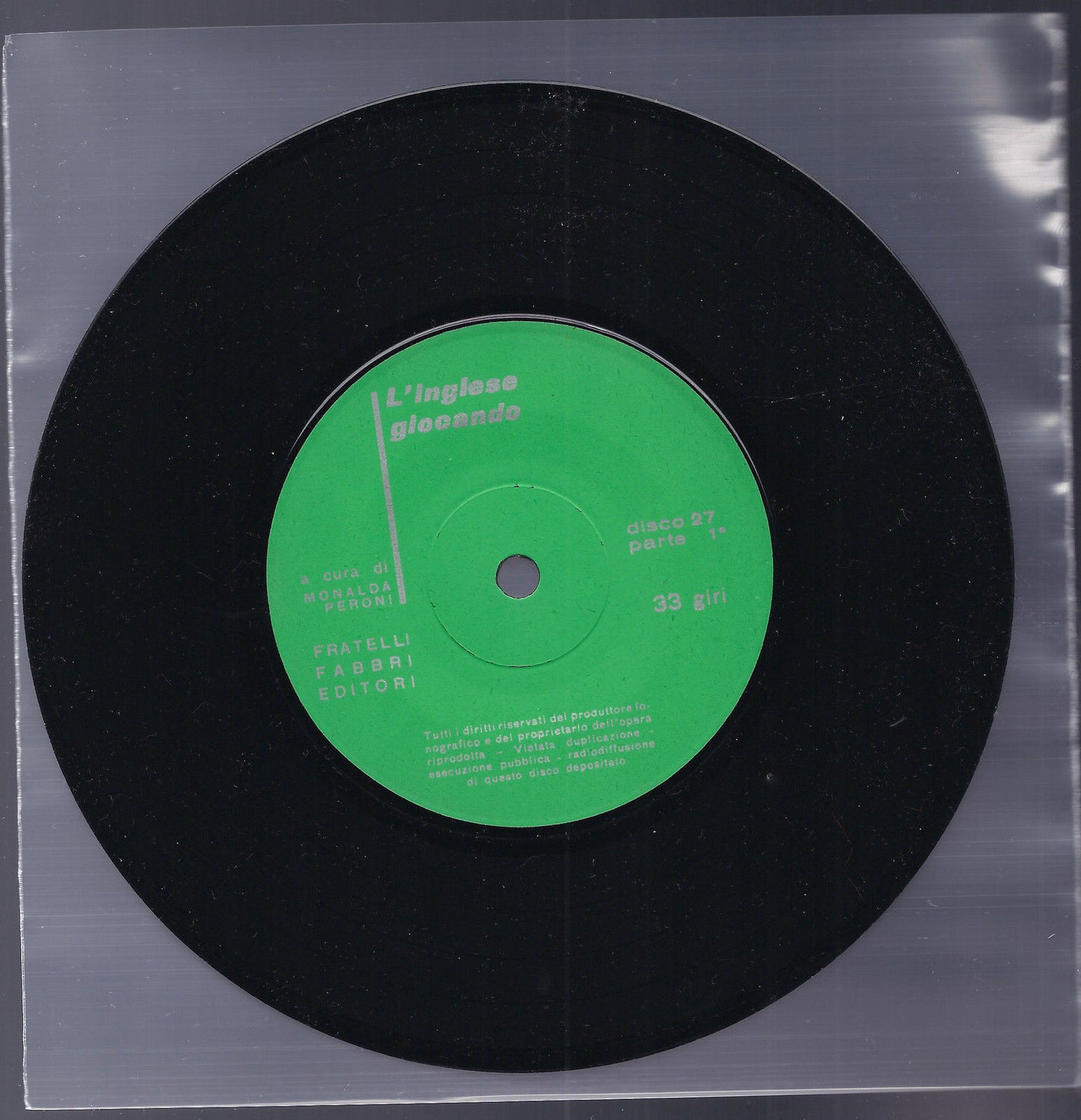 L'INGLESE GIOCANDO - Disco 27 # MONALDA PERONI == FABBRI EDITORI
