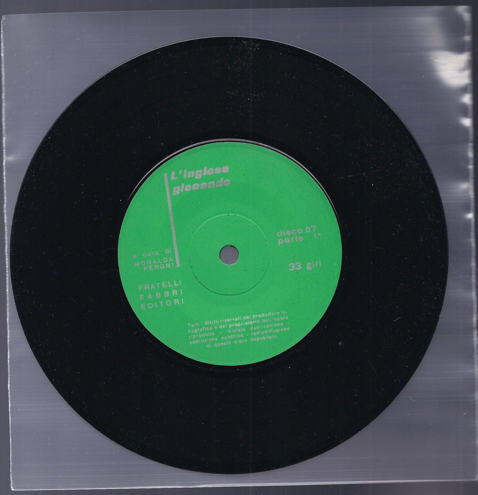 L'INGLESE GIOCANDO - Disco 27 # MONALDA PERONI == FABBRI EDITORI