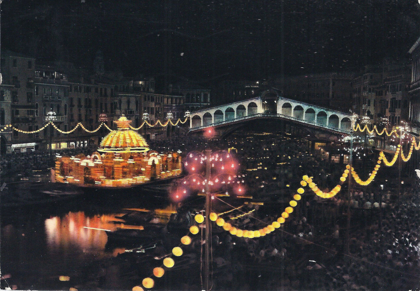 VENEZIA - FESTA DEL REDENTORE - NOTTURNO - V 1964 - FG