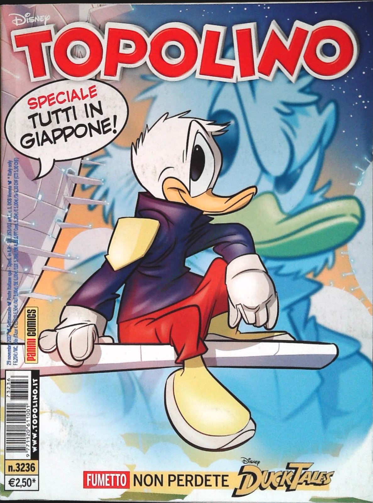 TOPOLINO N. 3236 - 29 NOVEMBRE 2017