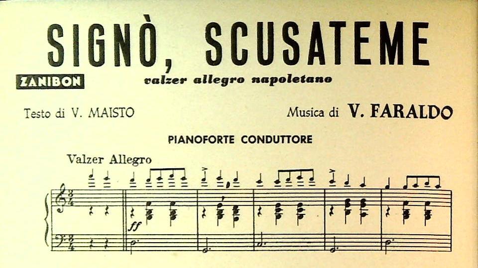 SIGNO' SCUSATEMI. valzer - BOLZANINA. mazurka tirolese - SPARTITO-SHEET MUSIC