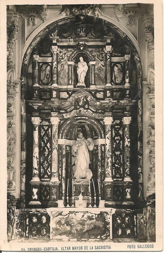 GRANADA - CARTUJA - ALTAR MAJOR DE LA SACRISTIA - NV