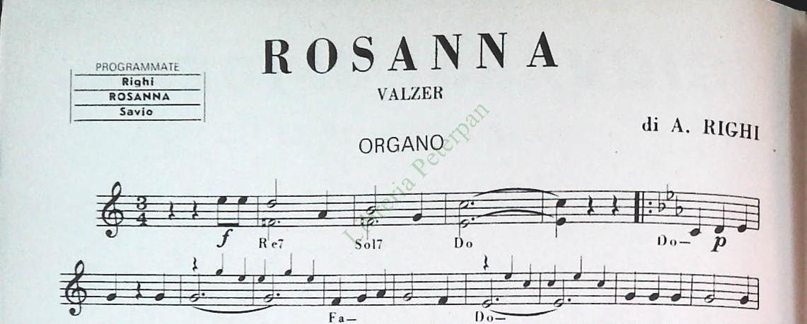 OSCURIDAD. tango - NOSTALGICO.tango - ROSANNA.valzer -SPARTITO-SHEET MUSIC