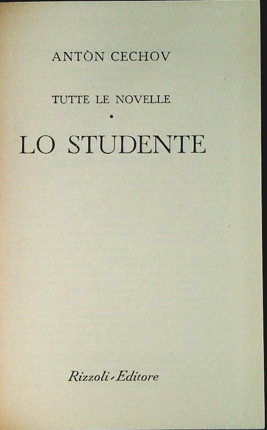 LO STUDENTE - ANTON CECHOV