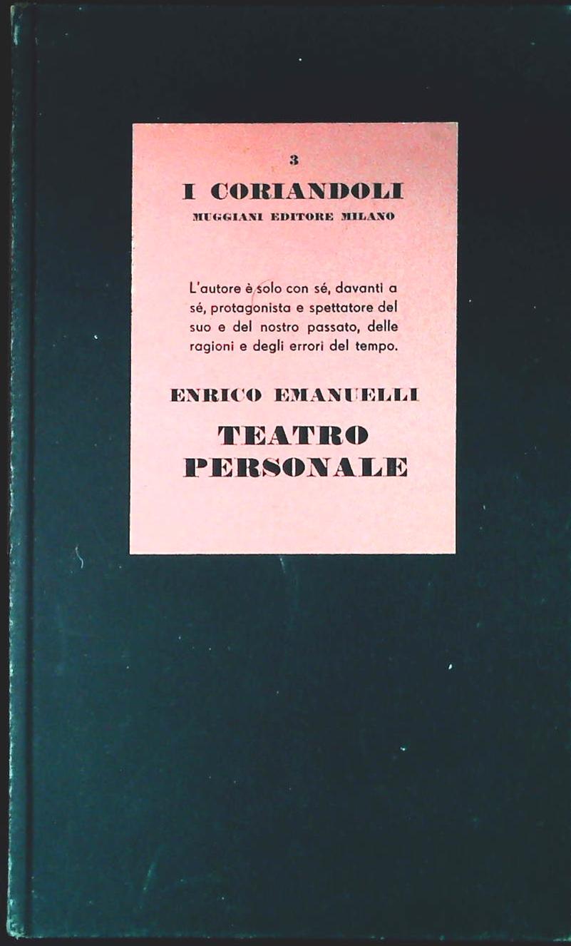 TEATRO PERSONALE - ENRICO EMANUELLI - MUGGIANI 1945