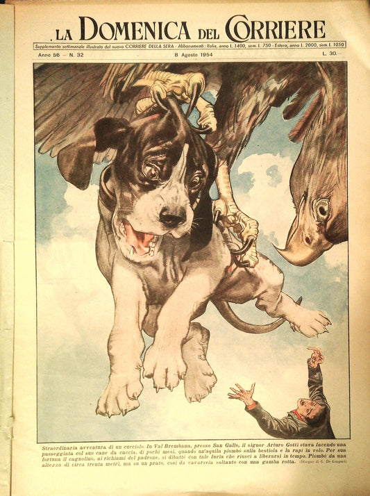 DOMENICA DEL CORRIERE N. 32 - 8 AGOSTO 1954