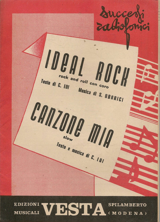 IDEAL ROCK - CAMZONE MIA - C.  LOI - SPARTITO - SHEET MUSIC