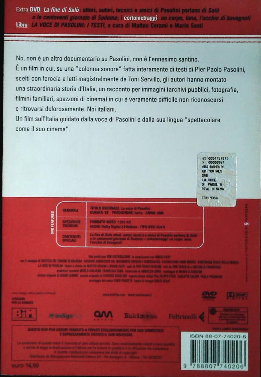 LA VOCE DI PASOLINI - MATTEO CERAMI-MARIO SESTI - DVD CON LIBRO