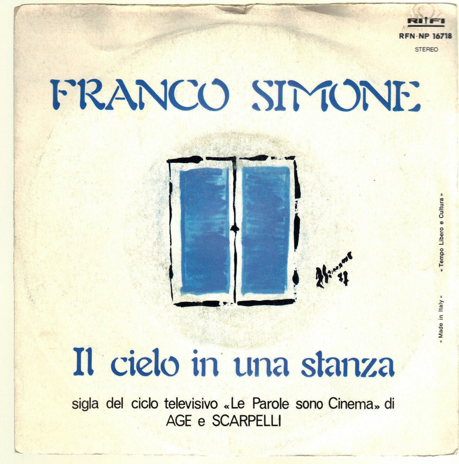 IL CIELO IN UNA STANZA - SARA'!.. = FRANCO SIMONE