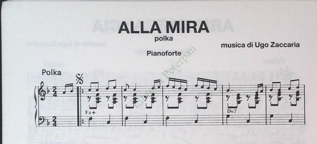 UGO ZACCARIA - 2 BRANI PER FISA E ORCHESTRA - SPARTITO-SHEET MUSIC