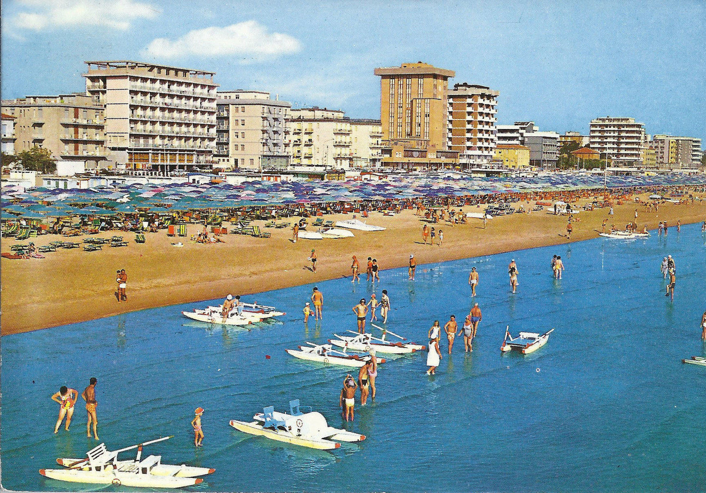 MIRAMARE DI RIMINI - ALBERGHI VISTI DAL MARE - V1972