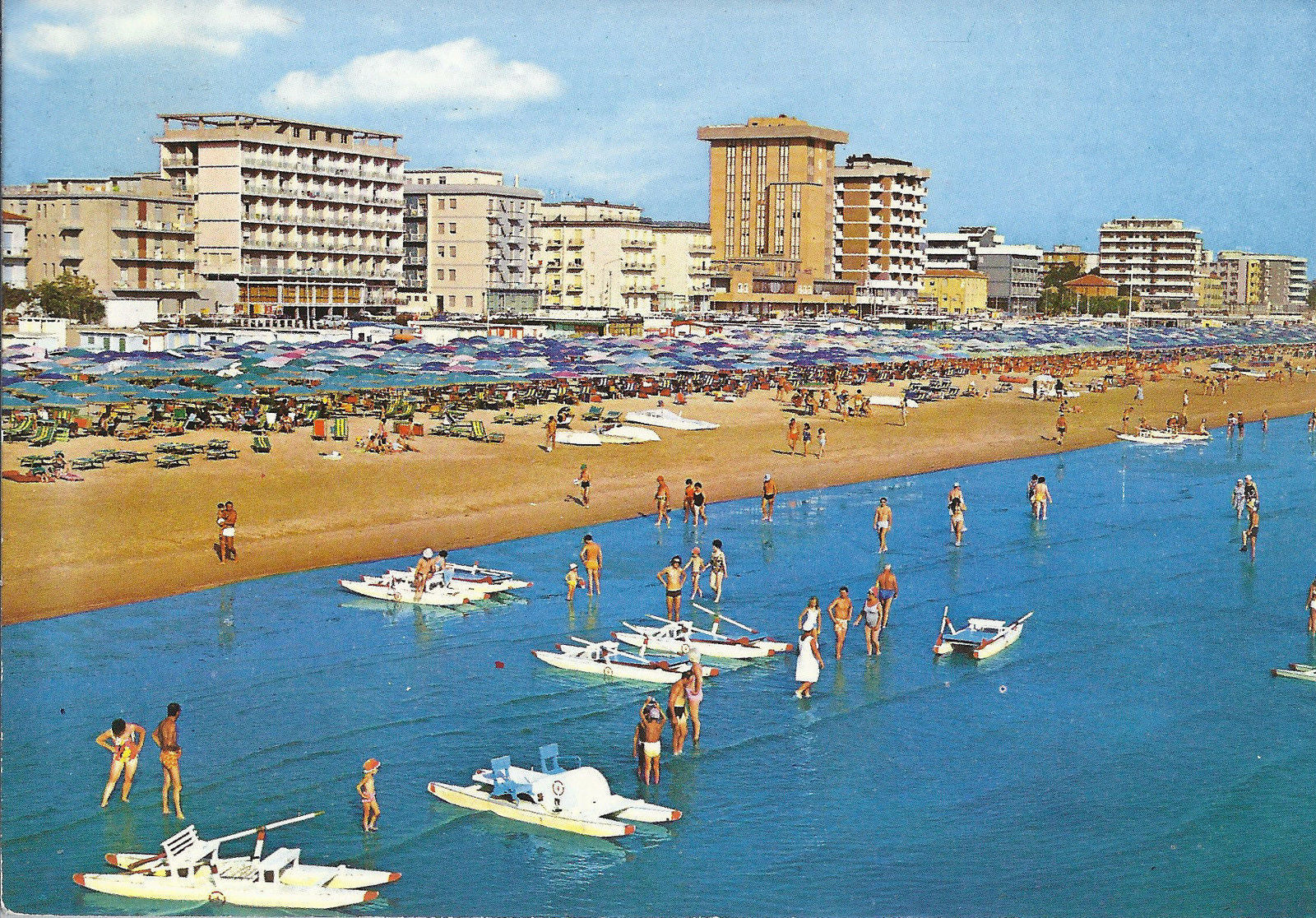 MIRAMARE DI RIMINI - ALBERGHI VISTI DAL MARE - V1972
