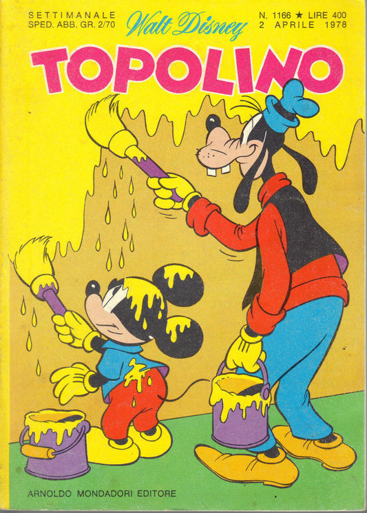 TOPOLINO N° 1166 - 2 APRILE 1978