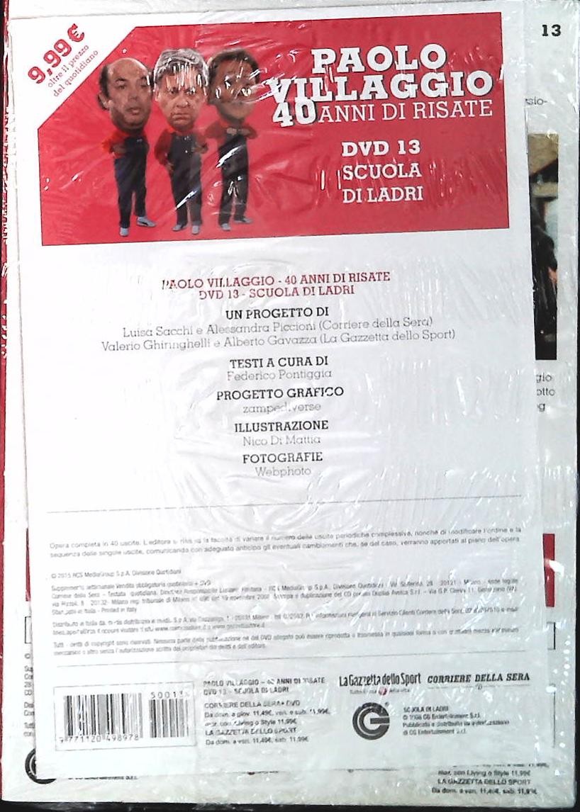 SCUOLA DI LADRI. PAOLO VILLAGGIO 40 ANNI DI RISATE - DVD