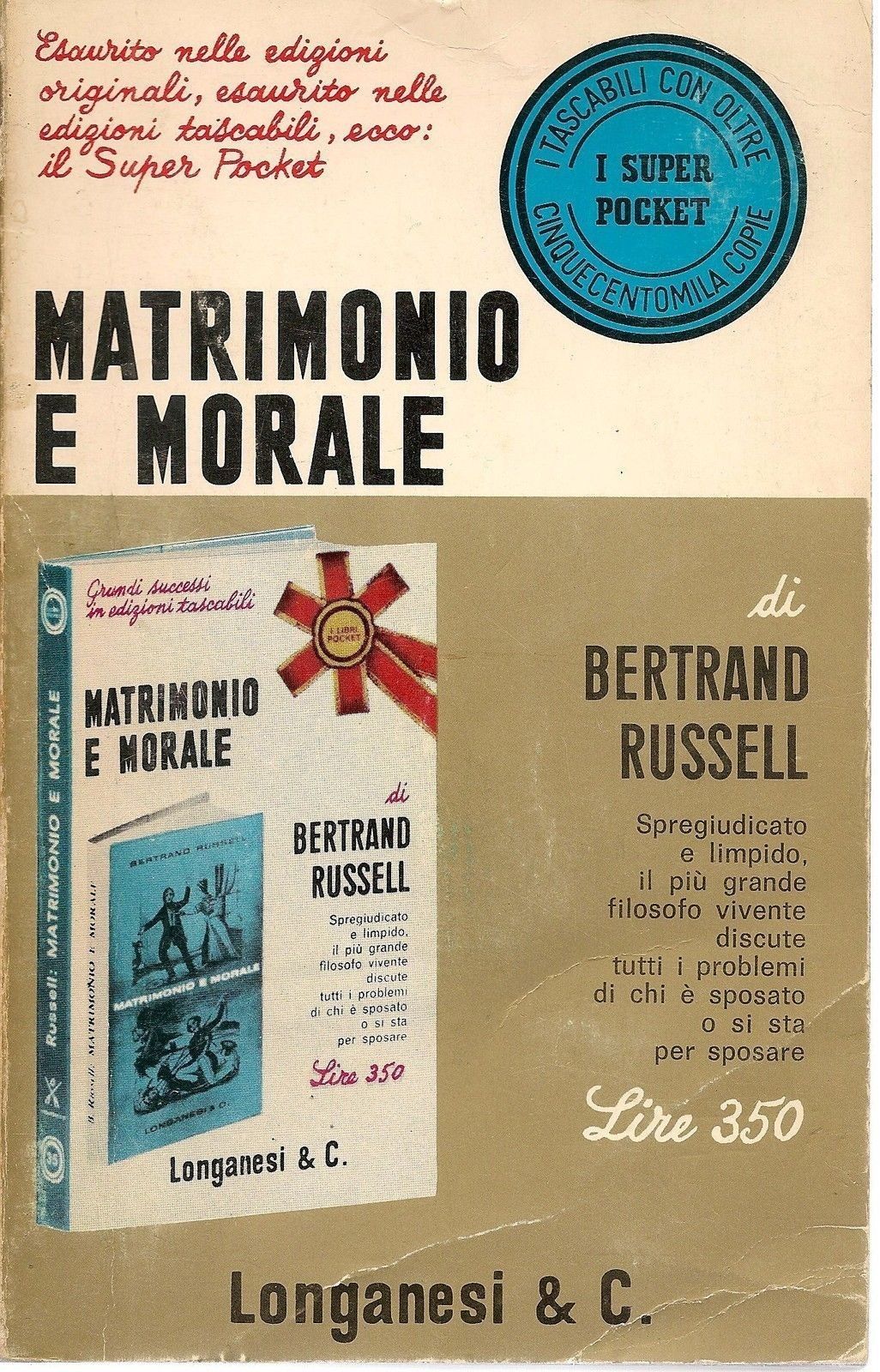 MATRIMONIO E MORALE - BERTRAND RUSSEL