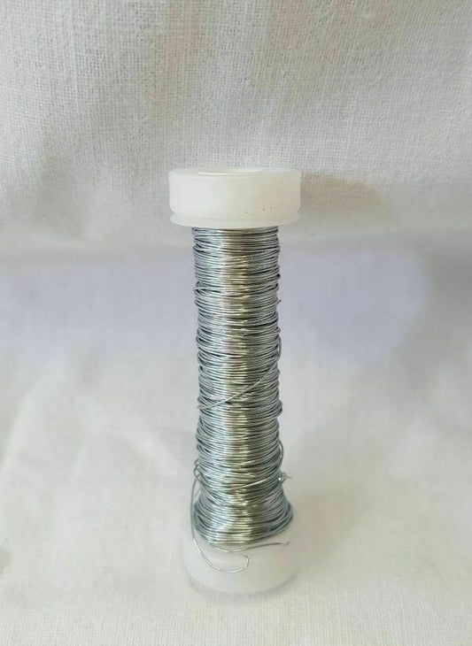FILO METALLICO DECORATIVO COLORE ARGENTO - DIAM. 0,3 - MT. 10 - 1 PEZZO