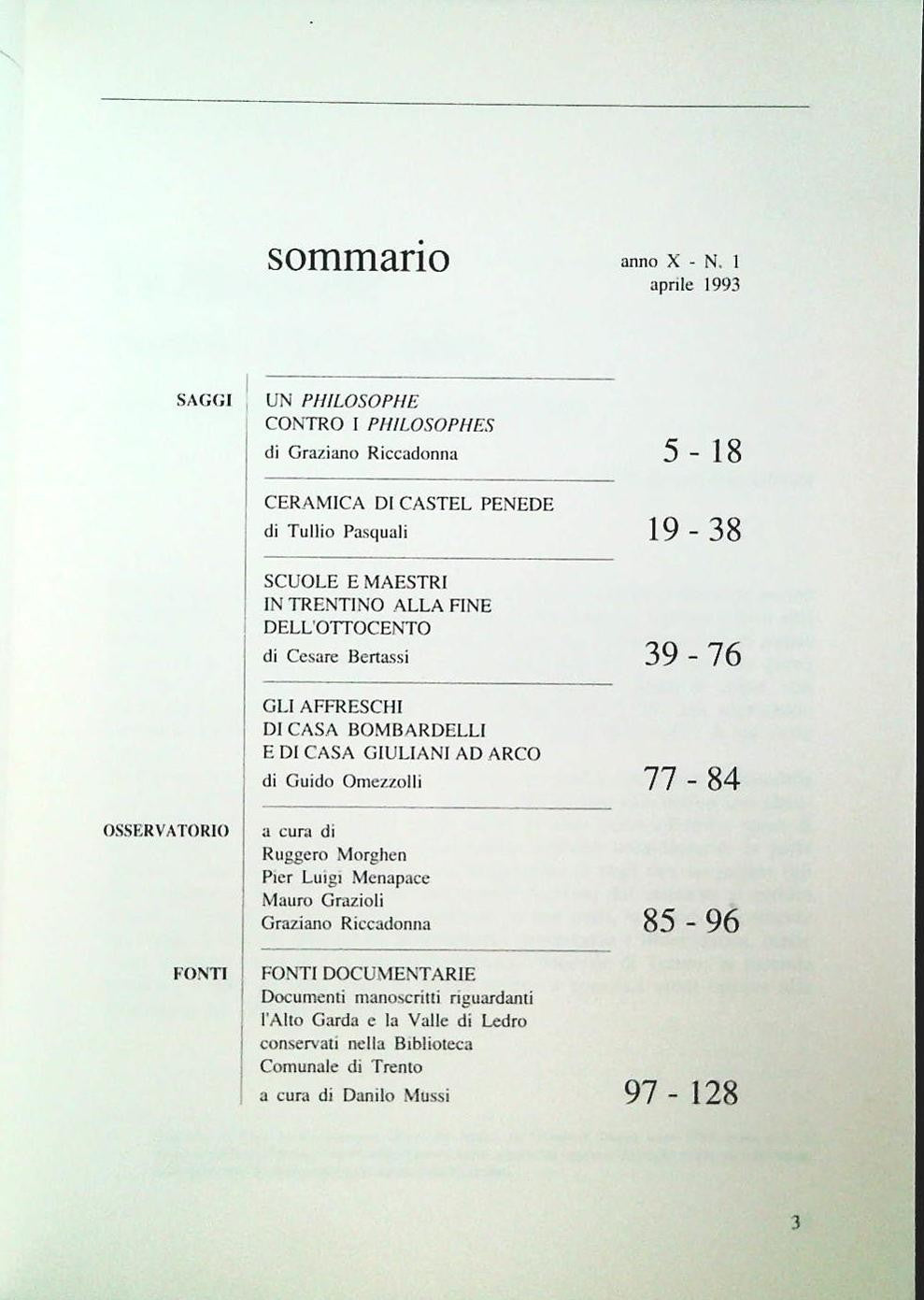 IL SOMMOLAGO - APRILE 1993