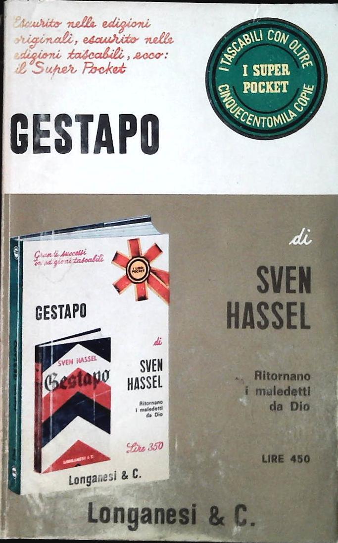 GESTAPO - SVEN HASSEL - LONGANMESI 1971 - OUTLET DEL LIBRO