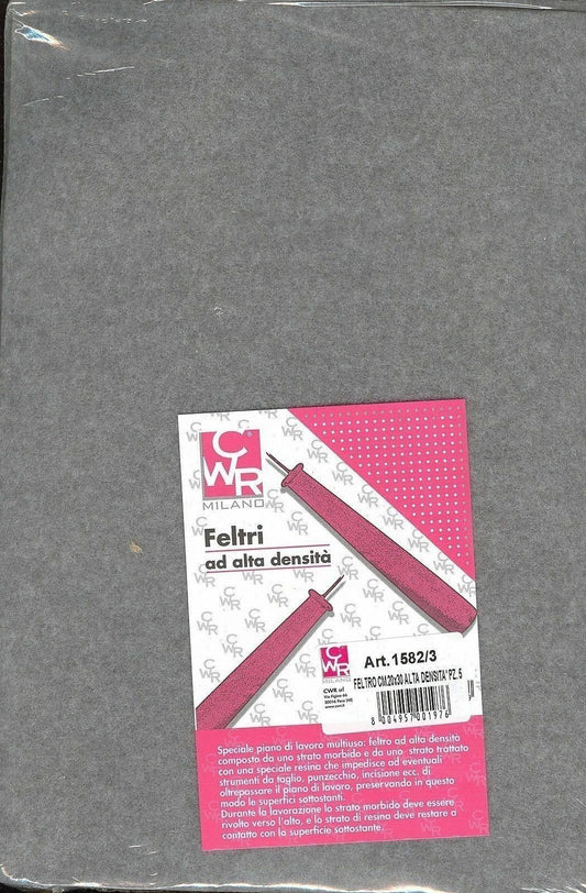 FELTRO AD ALTA DENSITA' - MM. 200 X 300 SP. 1 - CONF. 1 PEZZ0