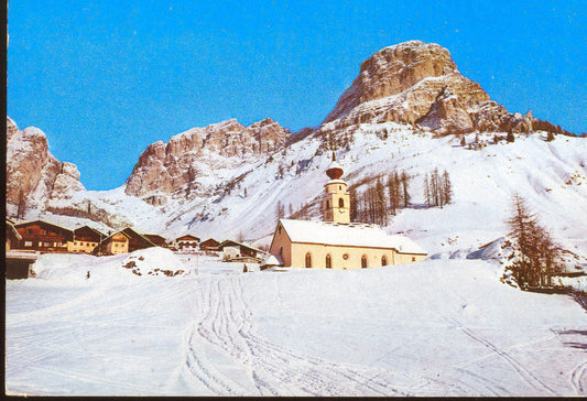 COLFOSCO - CHIESA VERSO IL SASSONGHER  V1976