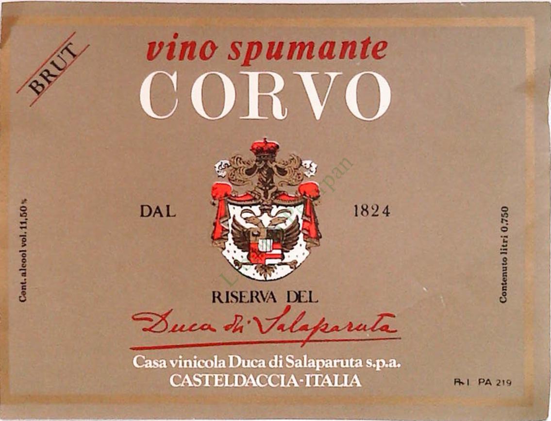 CORVO - DUCA DI SALAPARUTA - ETICHETTA VINO