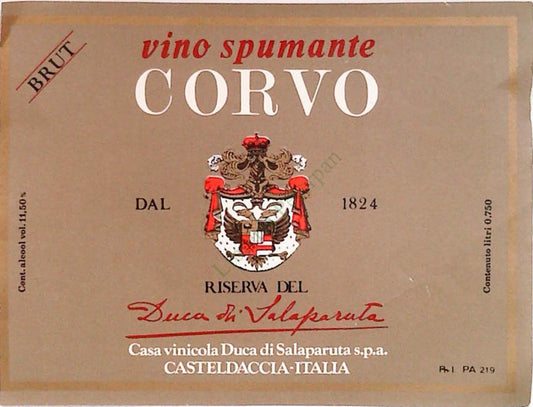 CORVO - DUCA DI SALAPARUTA - ETICHETTA VINO