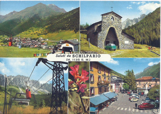 SCHILPARIO - SALUTI - 4 VEDUTE - V 1965 - FG - funivia
