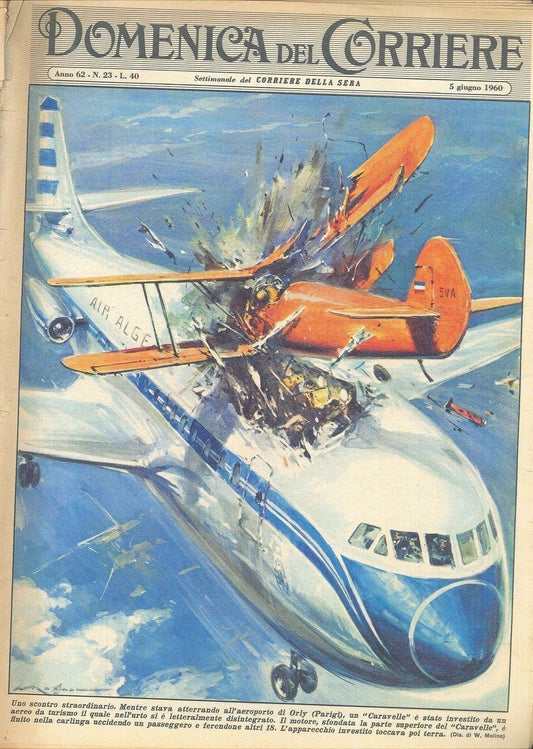 DOMENICA DEL CORRIERE N 23 - 5 GIUGNO 1960 - ILL. WALTER MOLINO